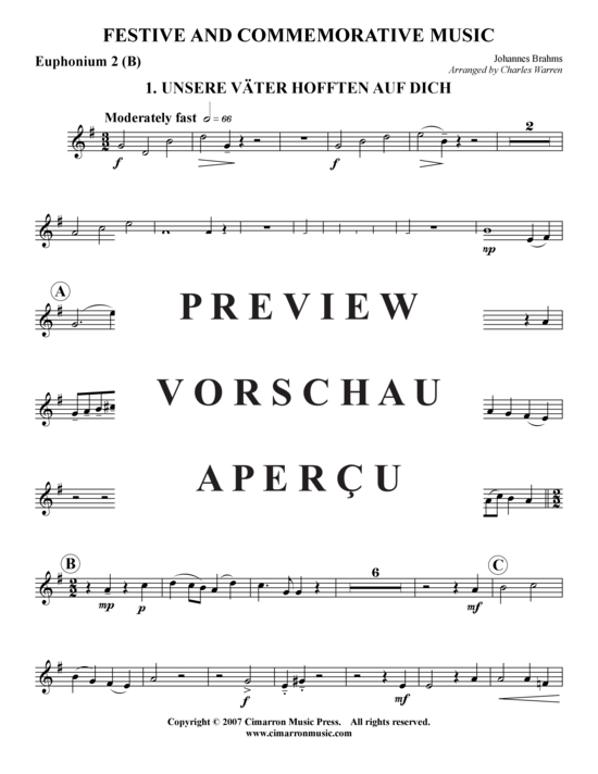 Product gallery: Page 21 of 21 Festive & Commorative Music (3 Mvts.) , ,  (Tuba-Ensemble: Baritone/Pos+Tuba)