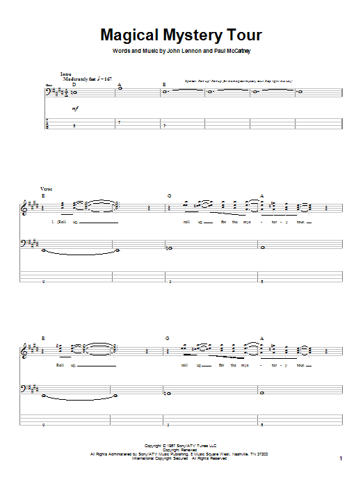Produktgalerie: Seite 1 von 1 Magical Mystery Tour, The Beatles, E-Bass