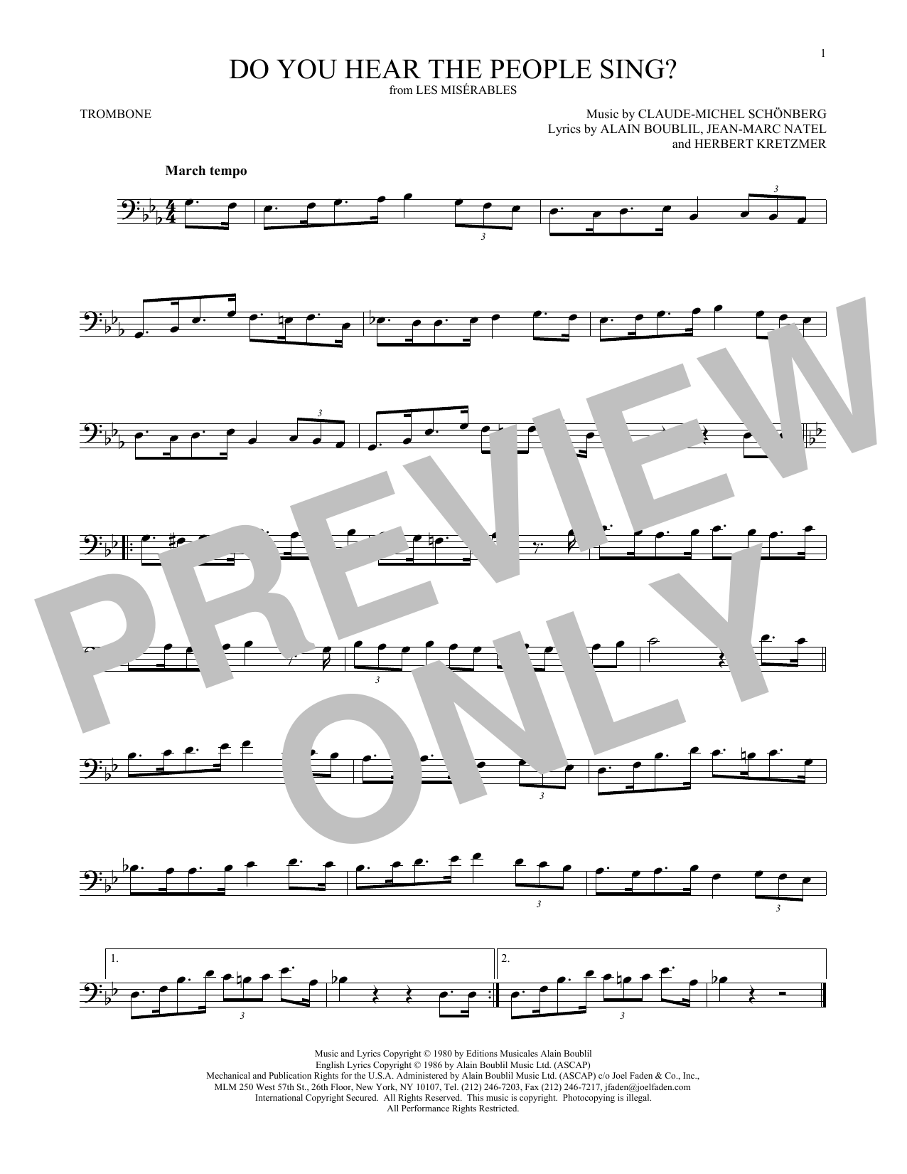 Product gallery: Page 1 of 1 Do You Hear The People Sing?, Claude-Michel Schonberg