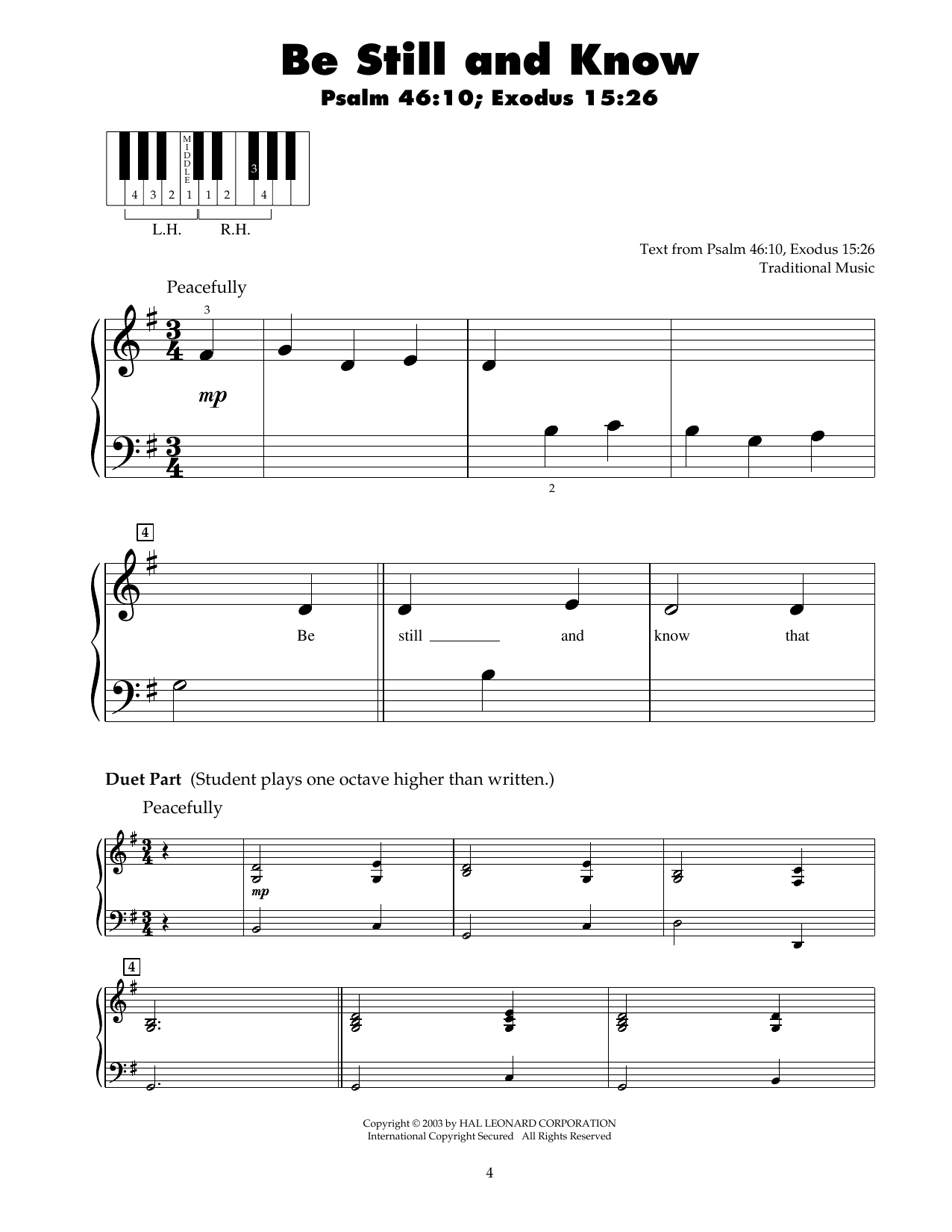 Produktbild zu: Be Still And Know
