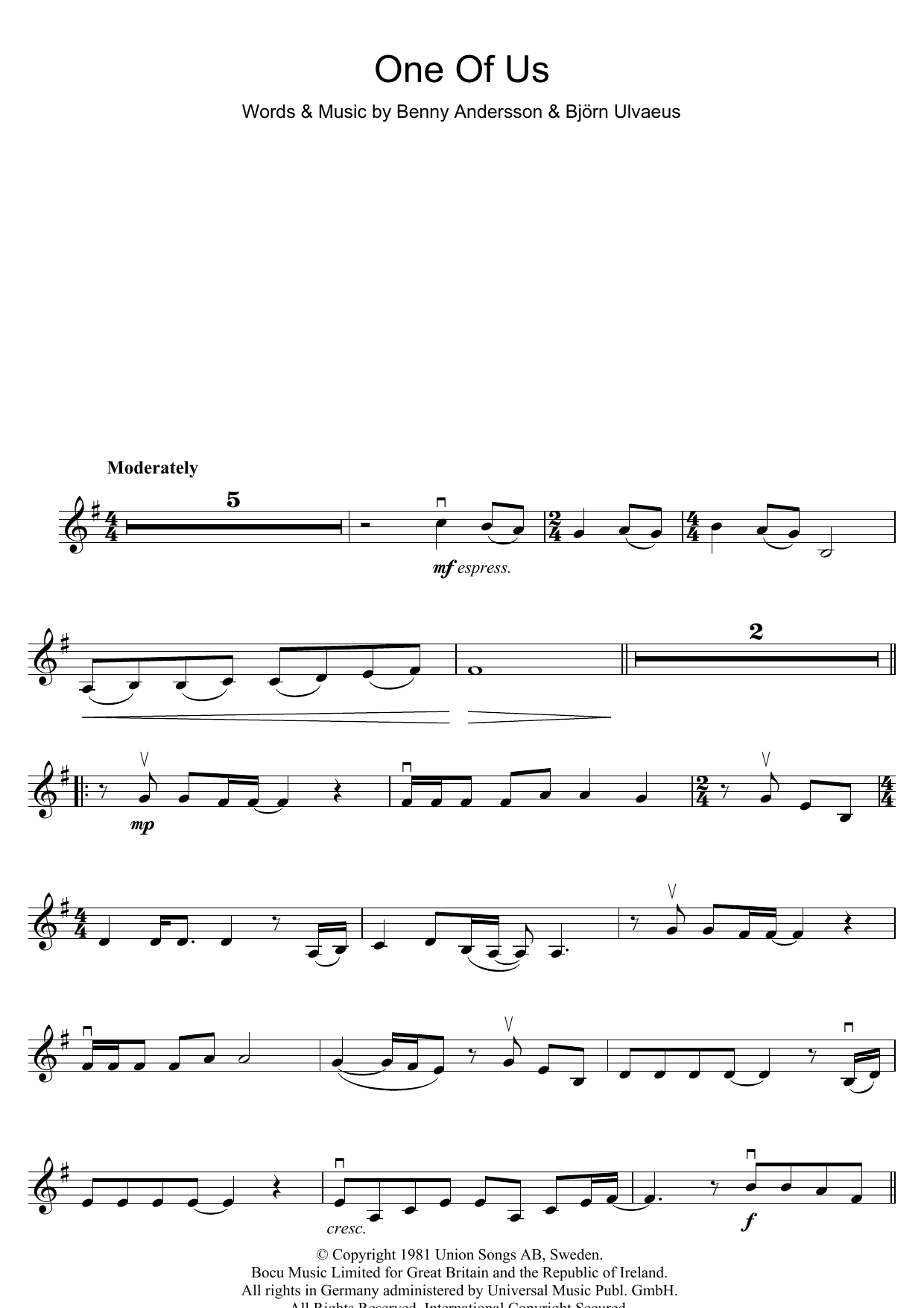 Product gallery: Page 1 of 1 One Of Us, ABBA