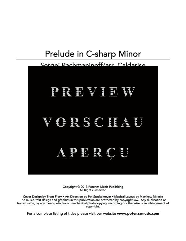 Produktgalerie: Seite 3 von 11 Prelude in C-sharp Minor, , (Tuba Ensemble EEETTT)