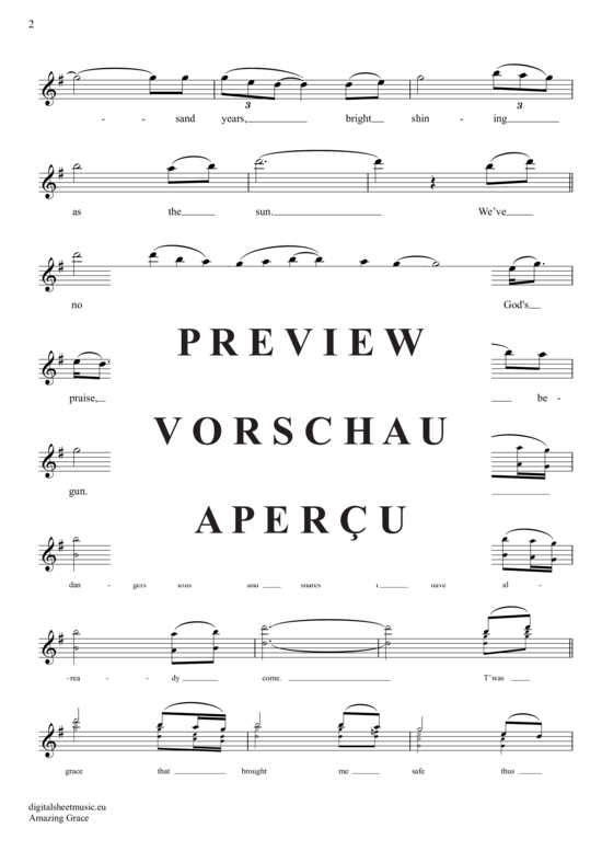 Produktgalerie: Seite 3 von 4 Amazing Grace , Presley, Elvis, (Oboe)