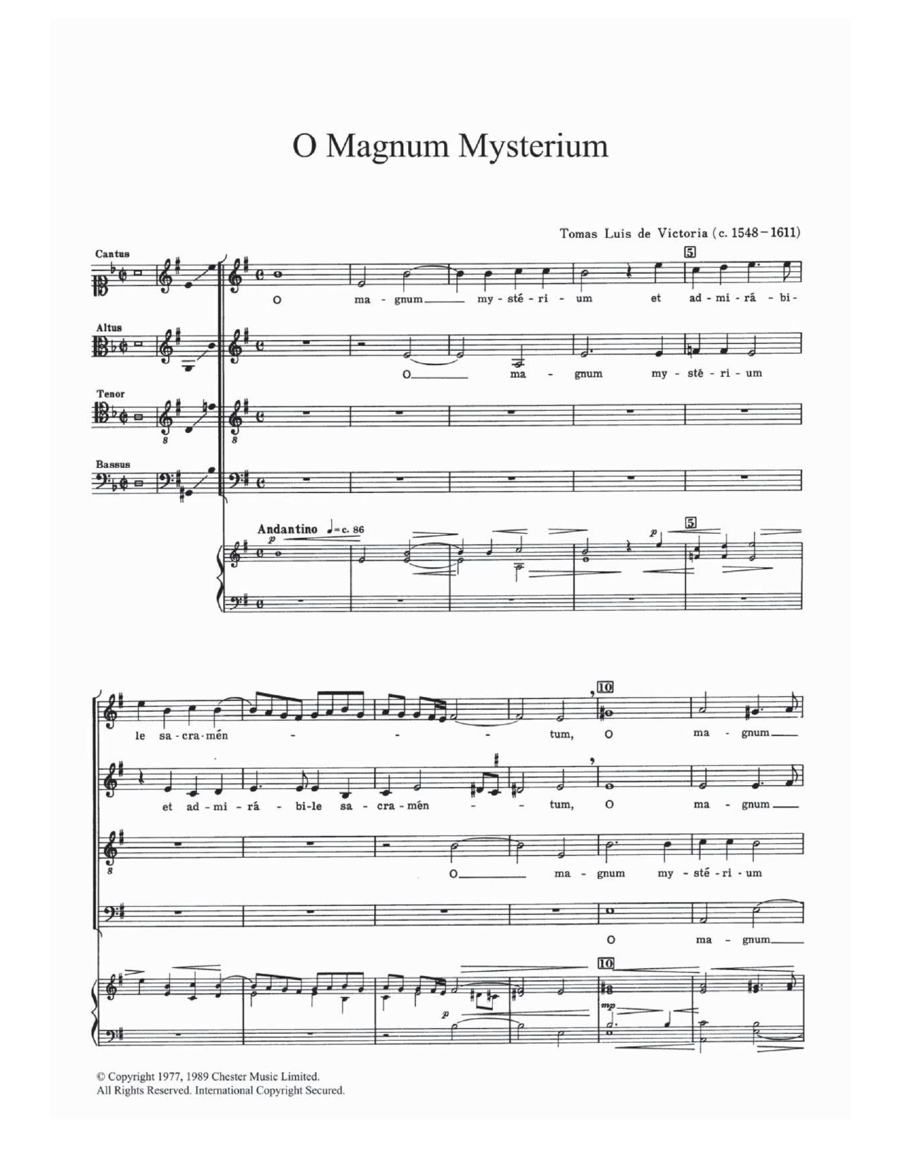 Produktbild zu: O Magnum Mysterium