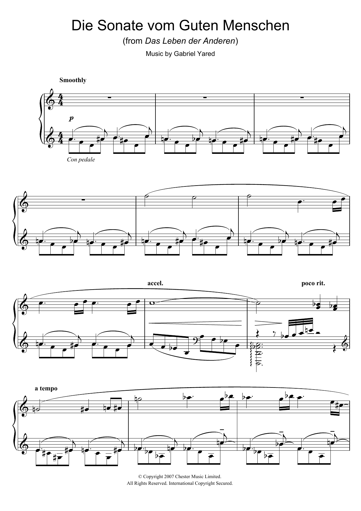 Produktbild zu: Die Andere Sonate (from Das Leben der Anderen)