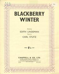 cover: Blackberry Winter, Carl Stutz