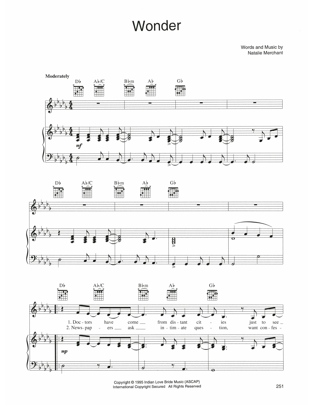 Produktgalerie: Seite 1 von 1 Wonder, Natalie Merchant, Gesang, Gitarre, Klavier