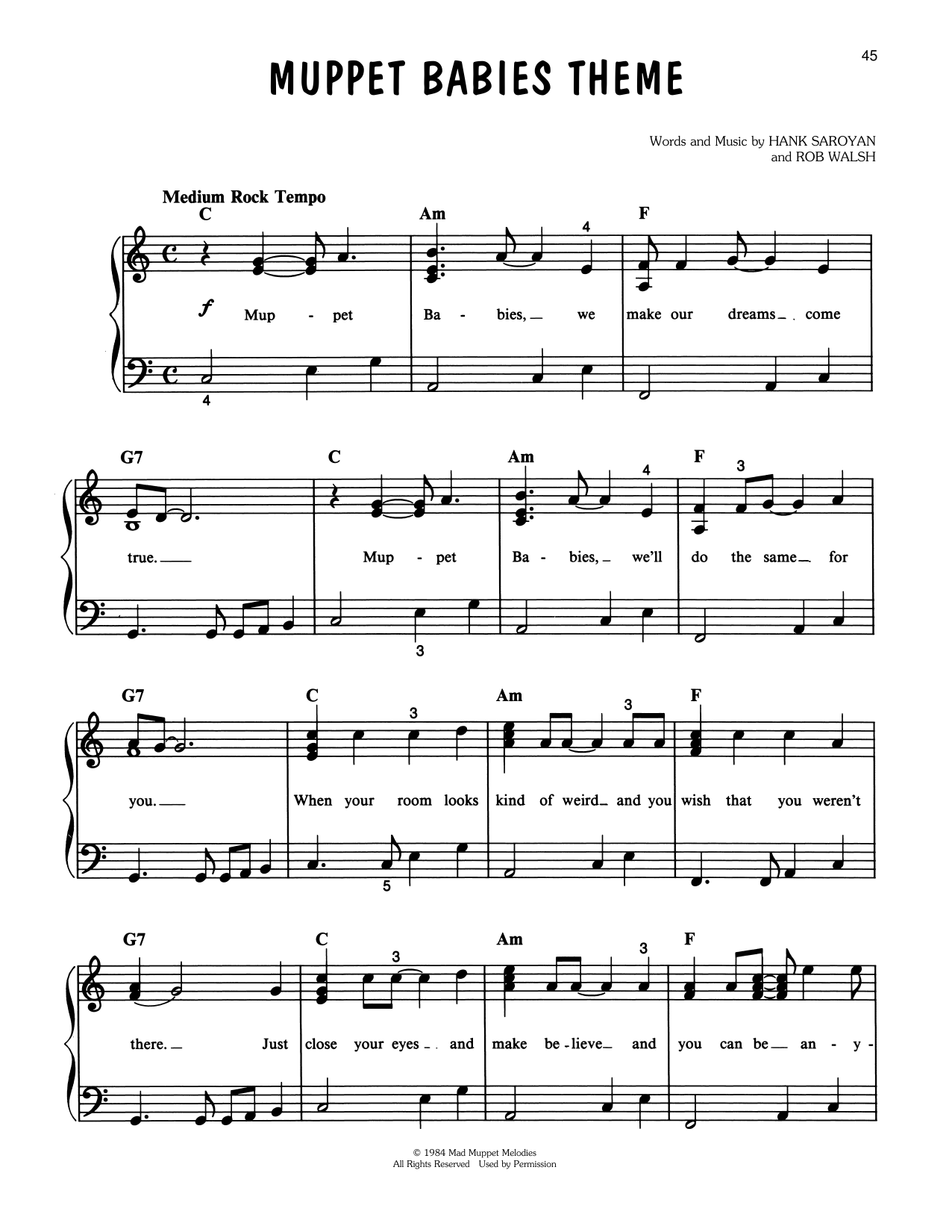 Produktbild zu: Muppet Babies Theme