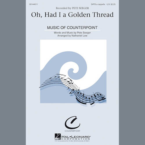 cover: Oh, Had I A Golden Thread, Nathaniel Lew