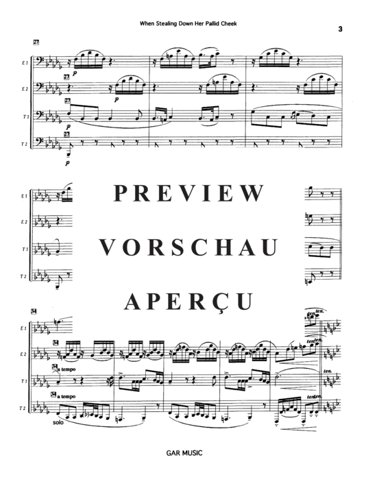 Product gallery: Page 5 of 12 When Stealing Down Her Pallid Cheek , , (Tuba Quartett EETT)