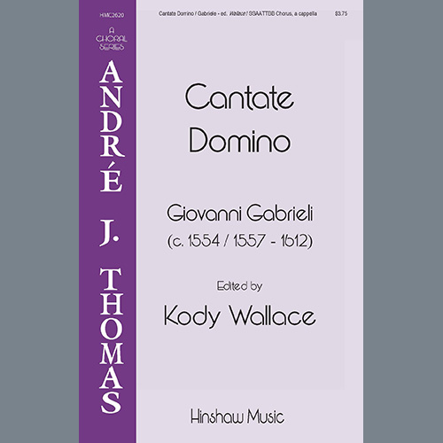 cover: Cantate Domino, Giovanni Gabrieli