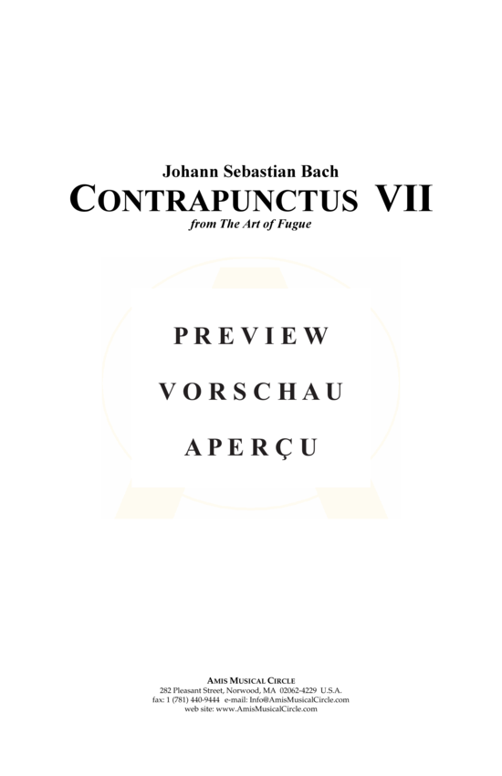 Produktgalerie: Seite 2 von 15 Contrapunctus 7 aus Kunst der Fuge , , (Concert Band)