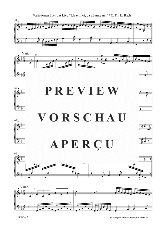 gallery: Ich schlief, da träumte mir - 7 Variationen, , (Klavier Solo)