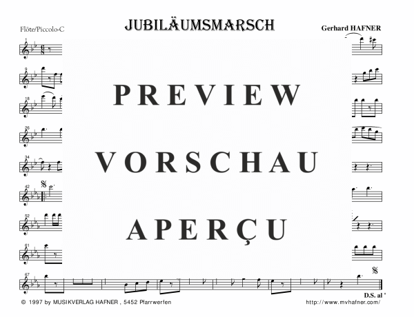 gallery: Jubiläumsmarsch, , (large wind orchestra)