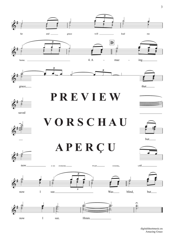 Produktgalerie: Seite 4 von 4 Amazing Grace , Presley, Elvis, (Oboe)