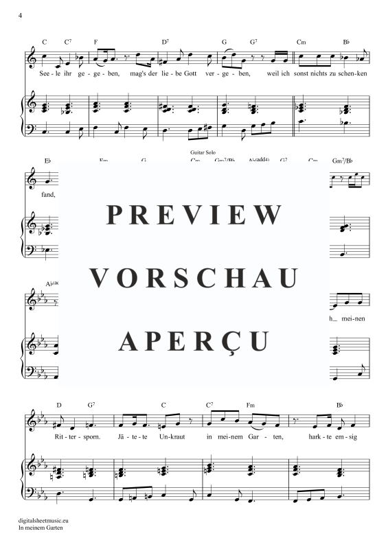 Product gallery: Page 5 of 11 In Meinem Garten, Mey, Reinhard, Gesang mit Klavierbegleitung