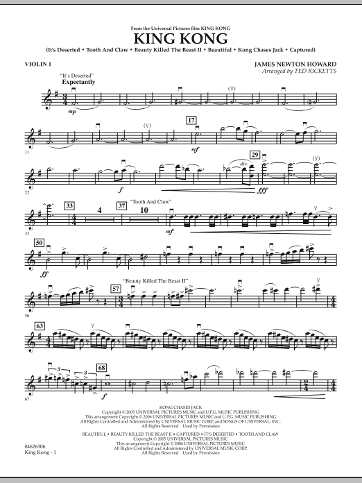 Produktbild zu: King Kong - Violin 1
