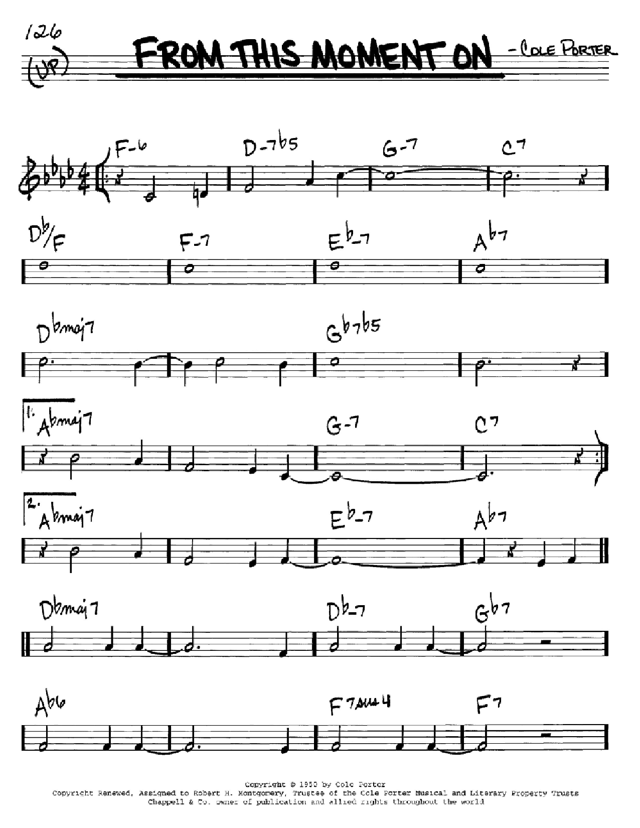 Produktbild zu: From This Moment On (from Kiss Me, Kate)