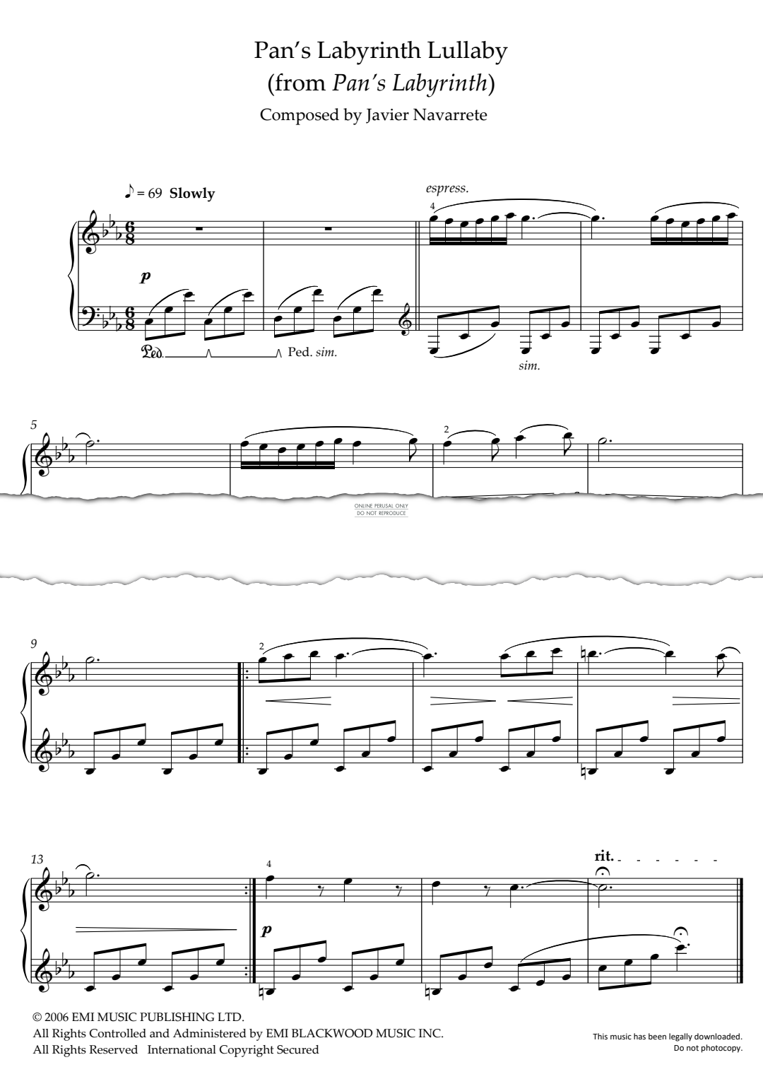 gallery: Pan's Labyrinth Lullaby, Javier Navarrete