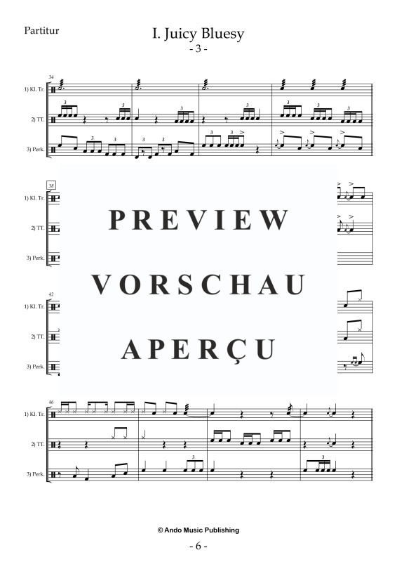 Produktgalerie: Seite 8 von 11 5 Ensemble Stücke für drei Percussion Spieler, , Perkussion Ensemble Trio