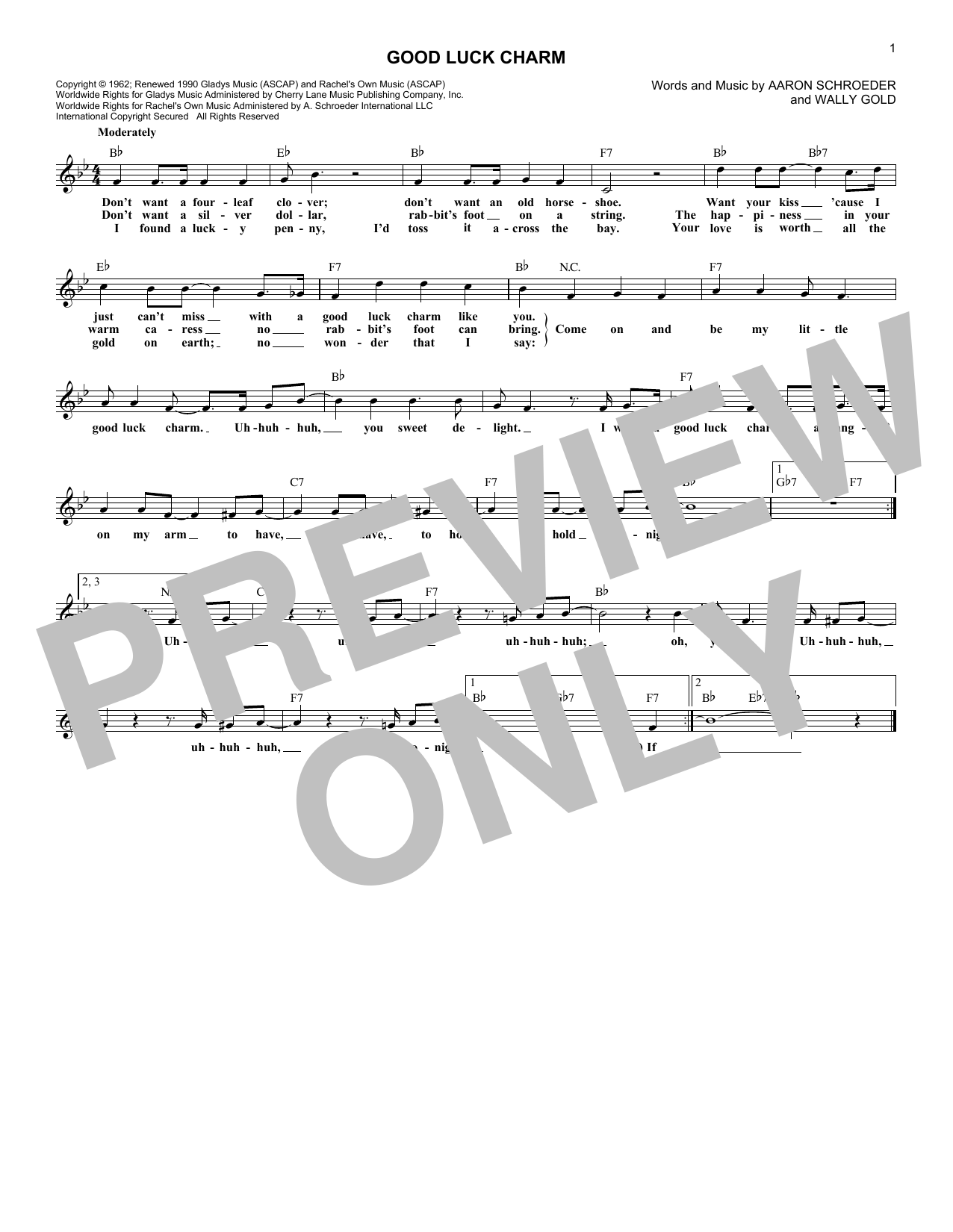 Produktgalerie: Seite 1 von 1 Good Luck Charm, Elvis Presley, Melodieinstrument