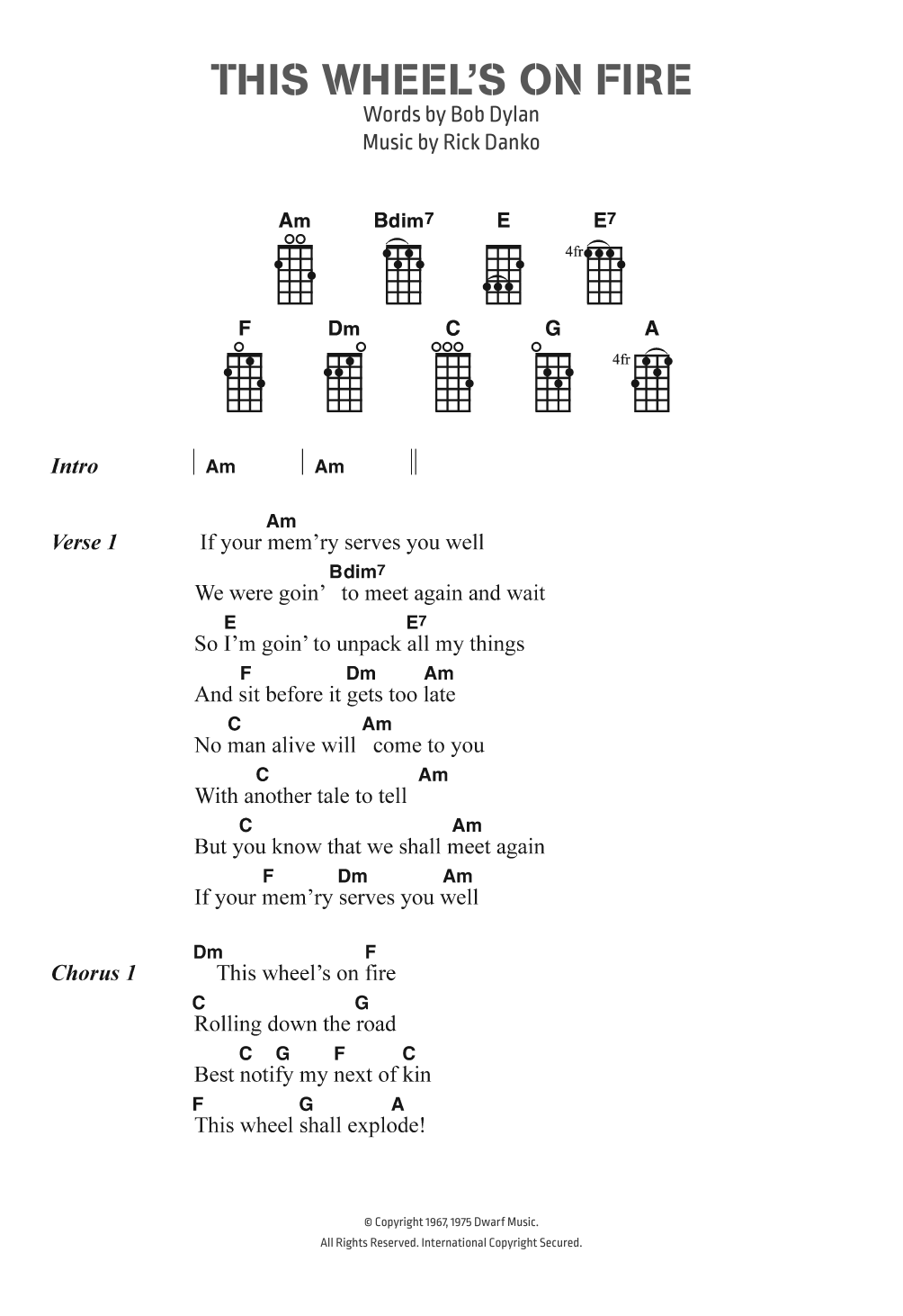 Produktgalerie: Seite 1 von 1 This Wheel's On Fire, Bob Dylan, Gesang, Gitarre, Klavier