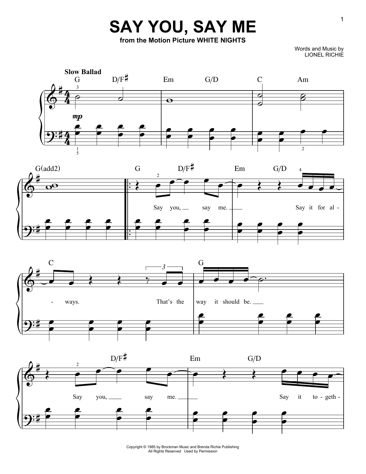 Produktbild zu: Say You, Say Me