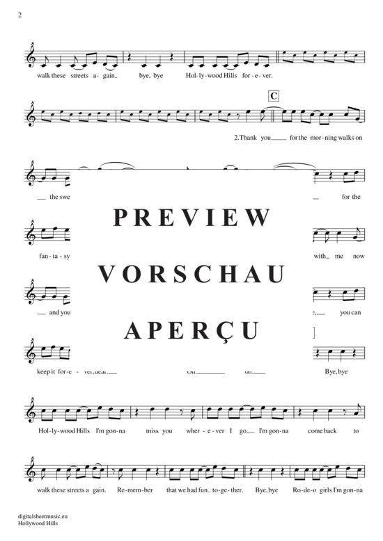 Product gallery: Page 3 of 4 Hollywood Hills , Sunrise Avenue, (recorder)