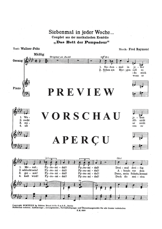 Produktgalerie: Seite 3 von 3 Siebenmal in jeder Woche, , Klavier und Gesang