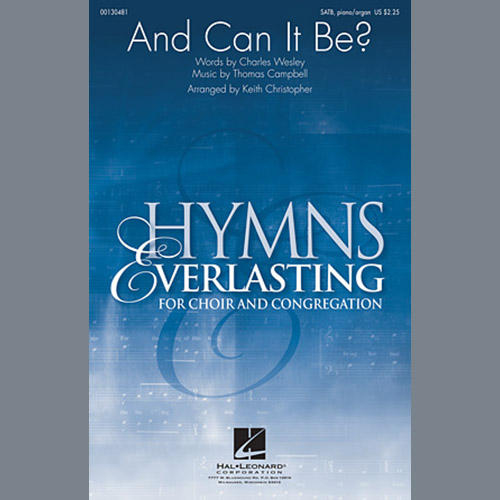 cover: And Can It Be?, Keith Christopher, Chor