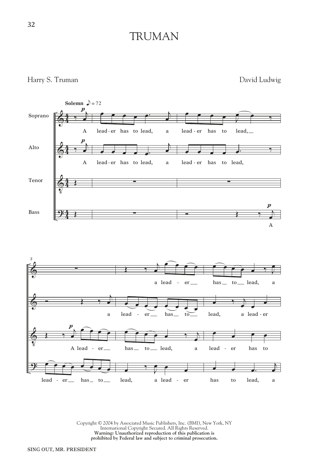 Produktgalerie: Seite 1 von 1 Truman, David Ludwig, Chor