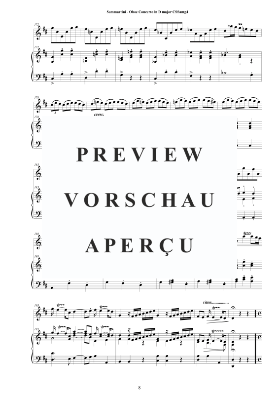 Produktgalerie: Seite 9 von 11 Oboen Konzert in D-Dur, , Oboe und Cembalo/Klavier