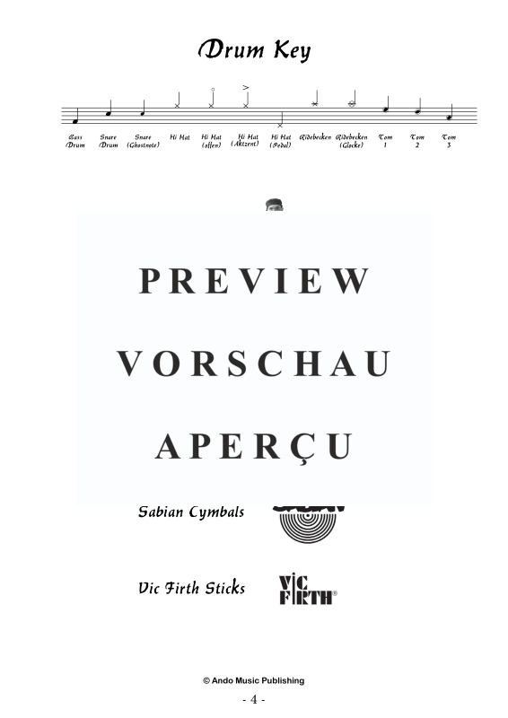 Produktgalerie: Seite 6 von 11 Groove-Koordination für Drumset Band 1, , Drum Set - Pop-Edition