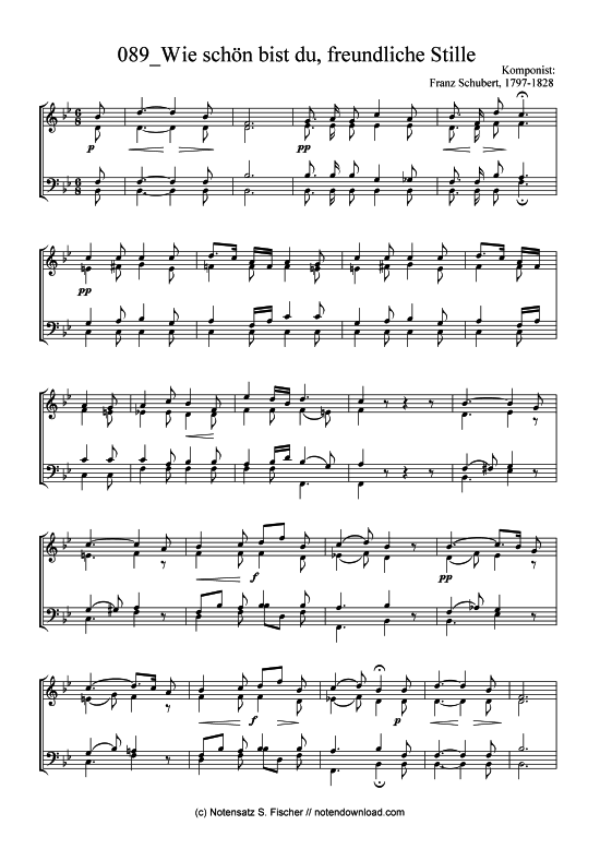 Product picture to: Wie schön bist du, freundliche Stille  Franz Schubert, 1797-1828