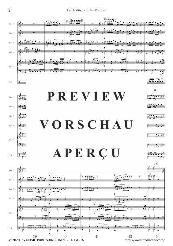 Product gallery: Page 7 of 11 FunTastisch - Suite, , (accordion ensemble and drumset)