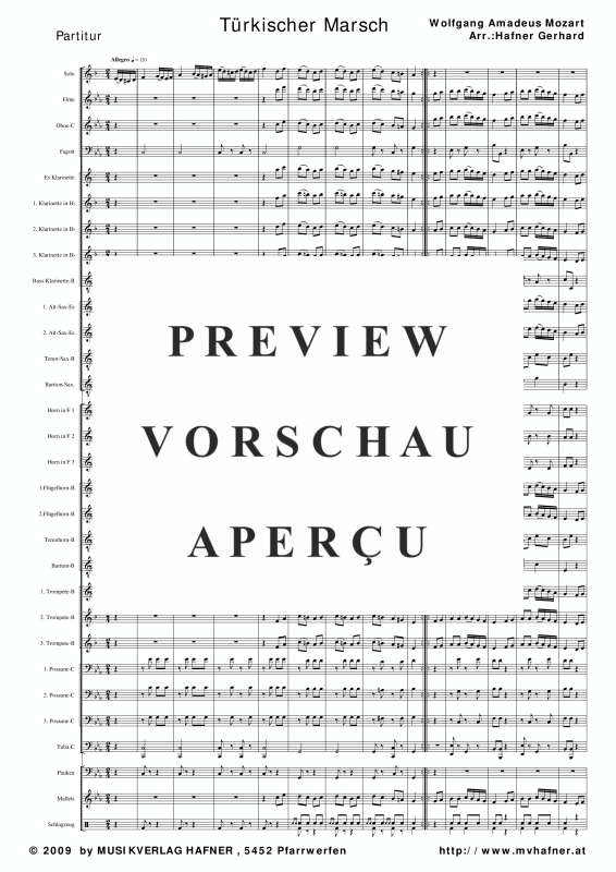 Product gallery: Page 6 of 11 Türkischer Marsch, , (large wind orchestra)