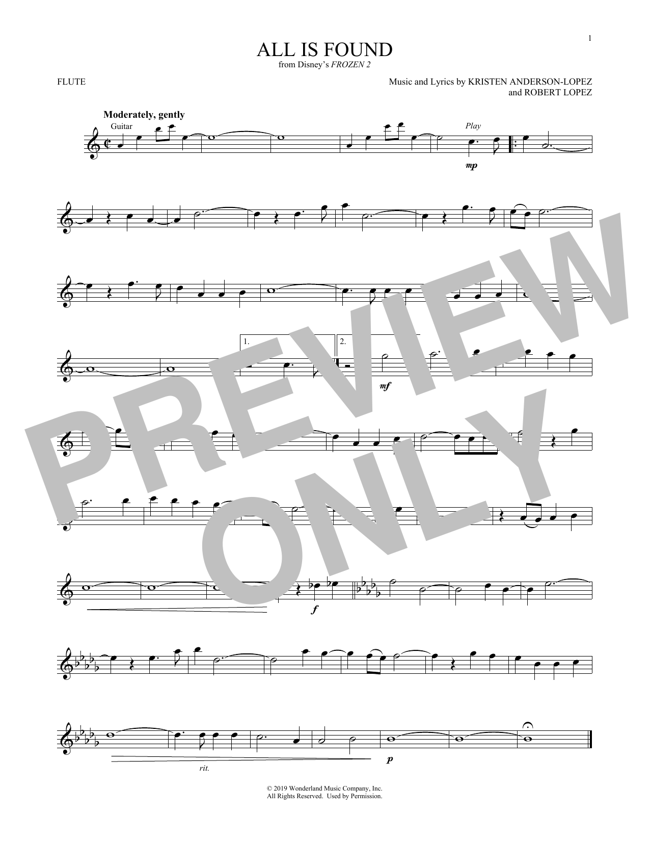 Product gallery: Page 1 of 1 All Is Found (from Disney's Frozen 2), Evan Rachel Wood