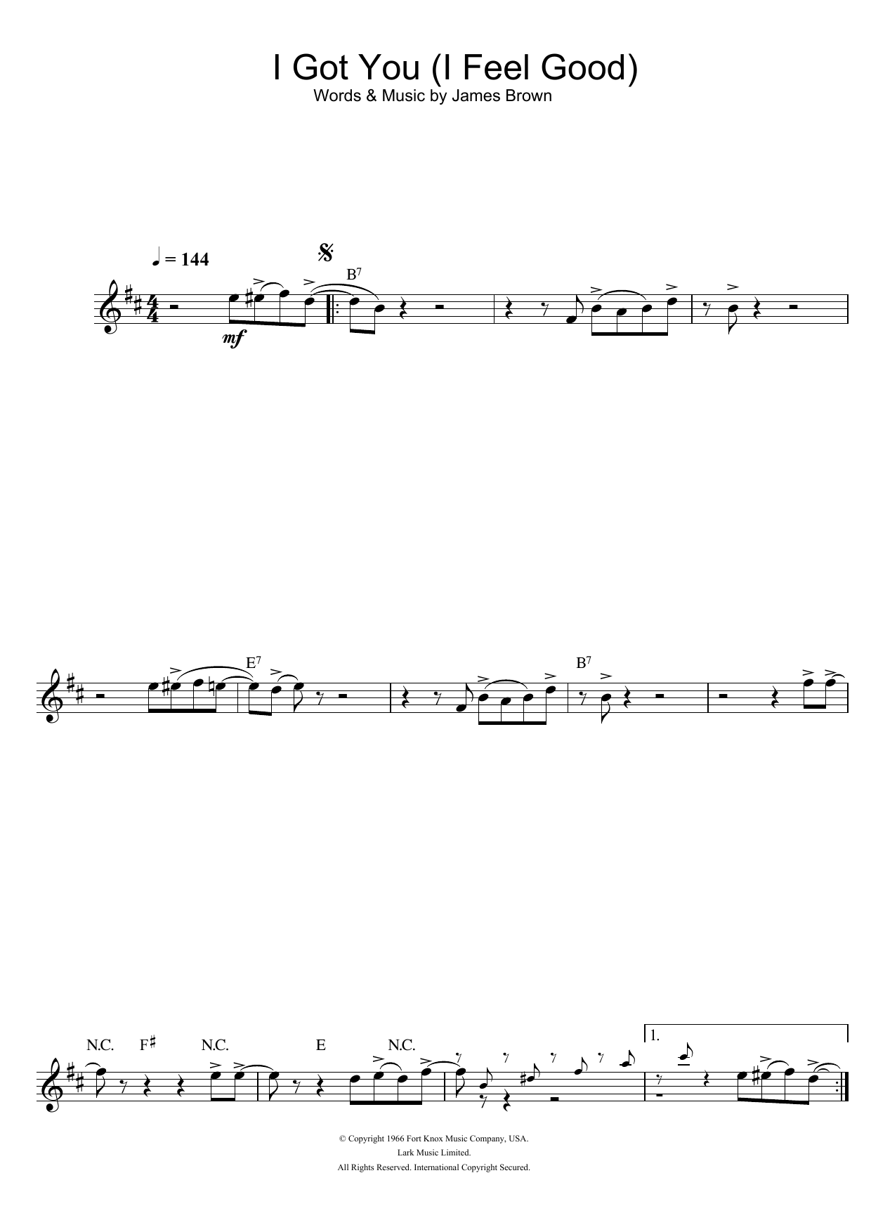 Product gallery: Page 1 of 1 I Got You (I Feel Good), James Brown