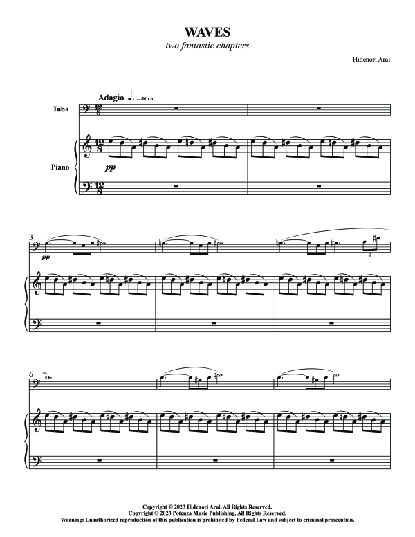 Product gallery: Page 1 of 11 Waves, , (tuba and piano)