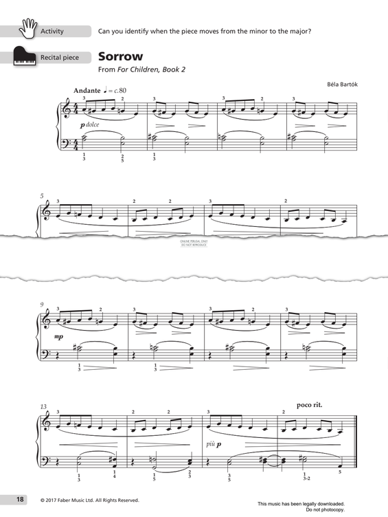 Produktgalerie: Seite 1 von 1 Sorrow, Bela Bartok, Klavier