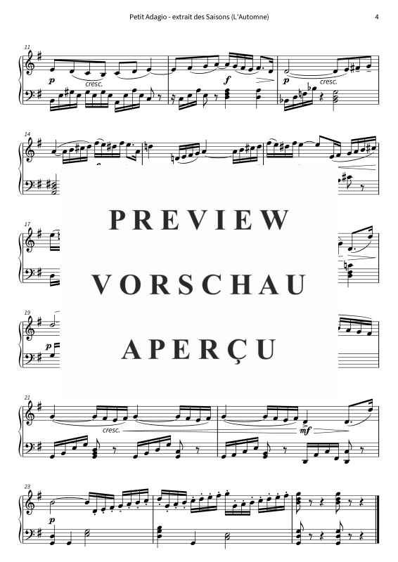 Product gallery: Page 6 of 6 Petit Adagio - Version simplifiée, , Piano Solo