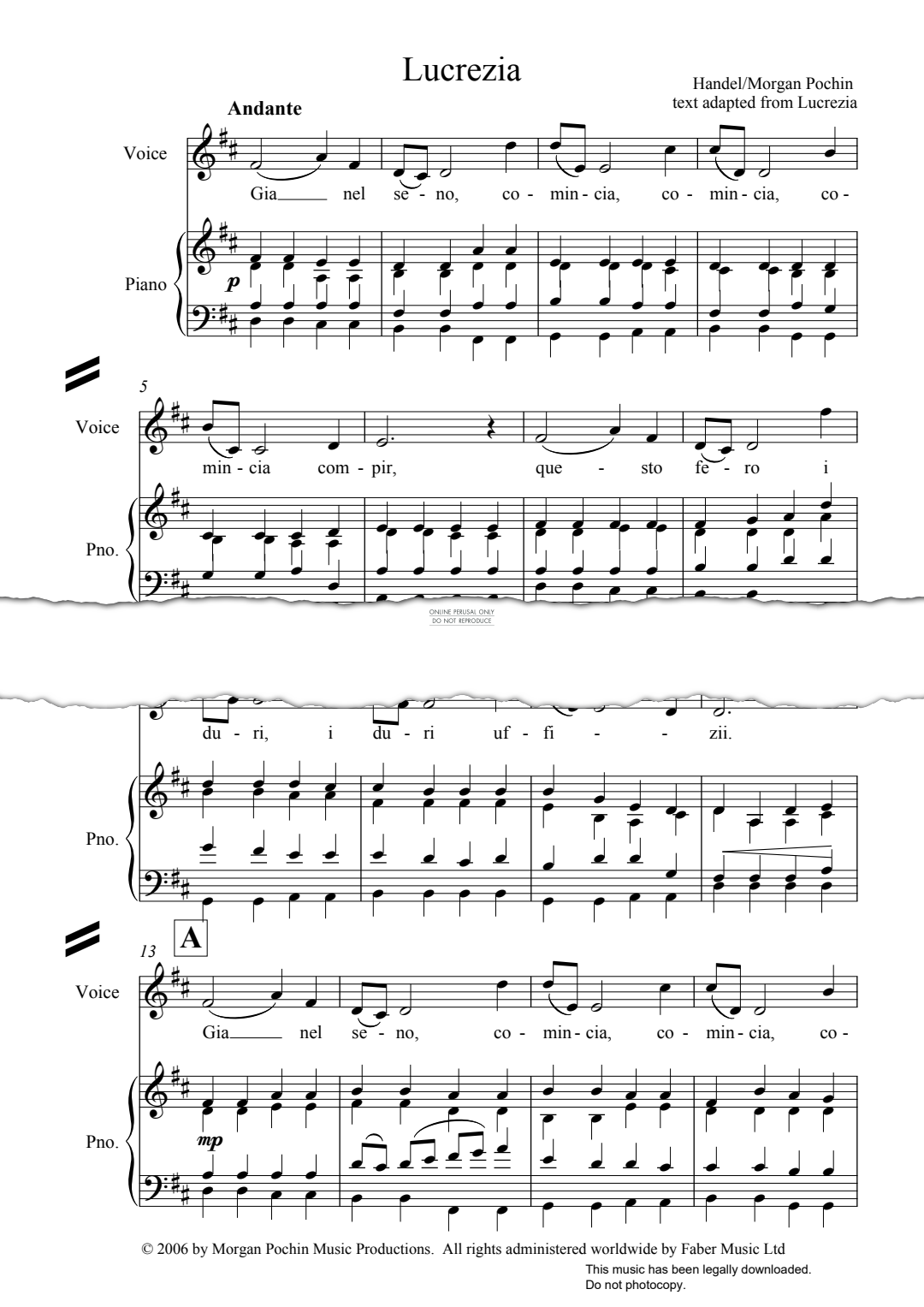Produktgalerie: Seite 1 von 1 Già nel seno, Morgan Pochin, Gesang, Klavier