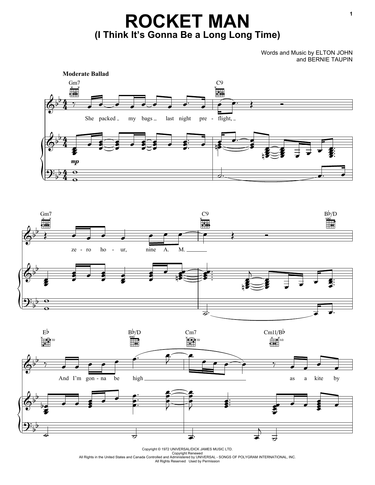 Produktbild zu: Rocket Man (I Think It's Gonna Be A Long Long Time)