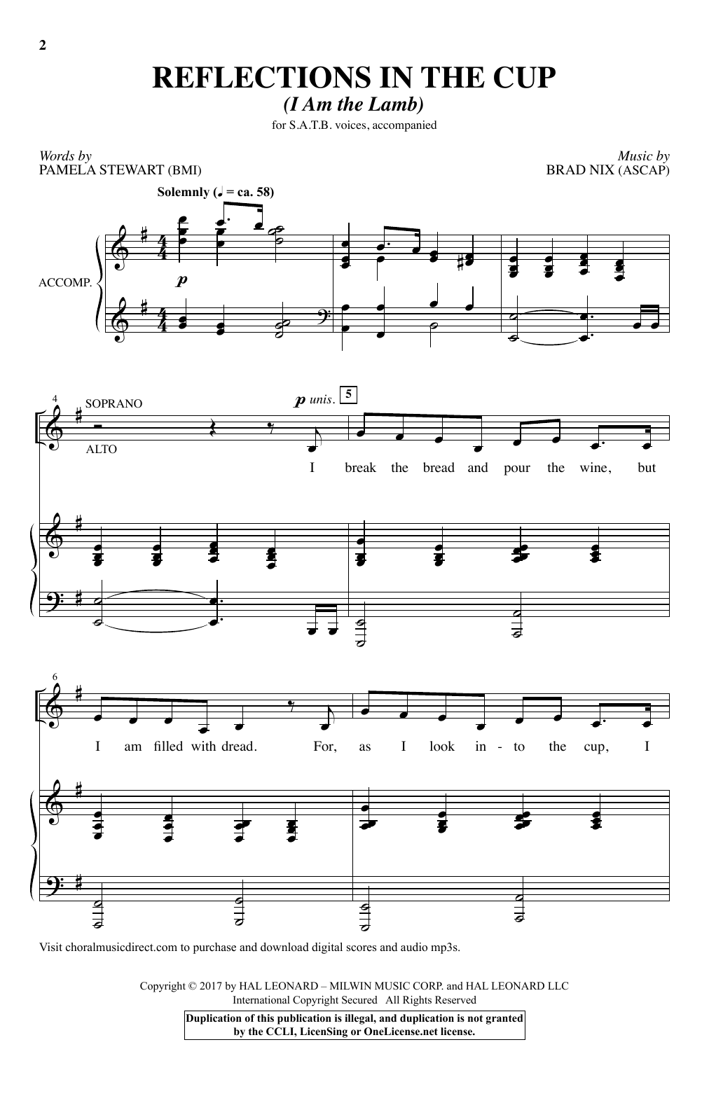 Produktbild zu: Reflections In The Cup (I Am The Lamb)