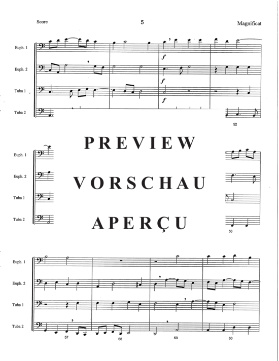 Produktgalerie: Seite 7 von 21 Magnificat , , (Tuba Quartett EETT)