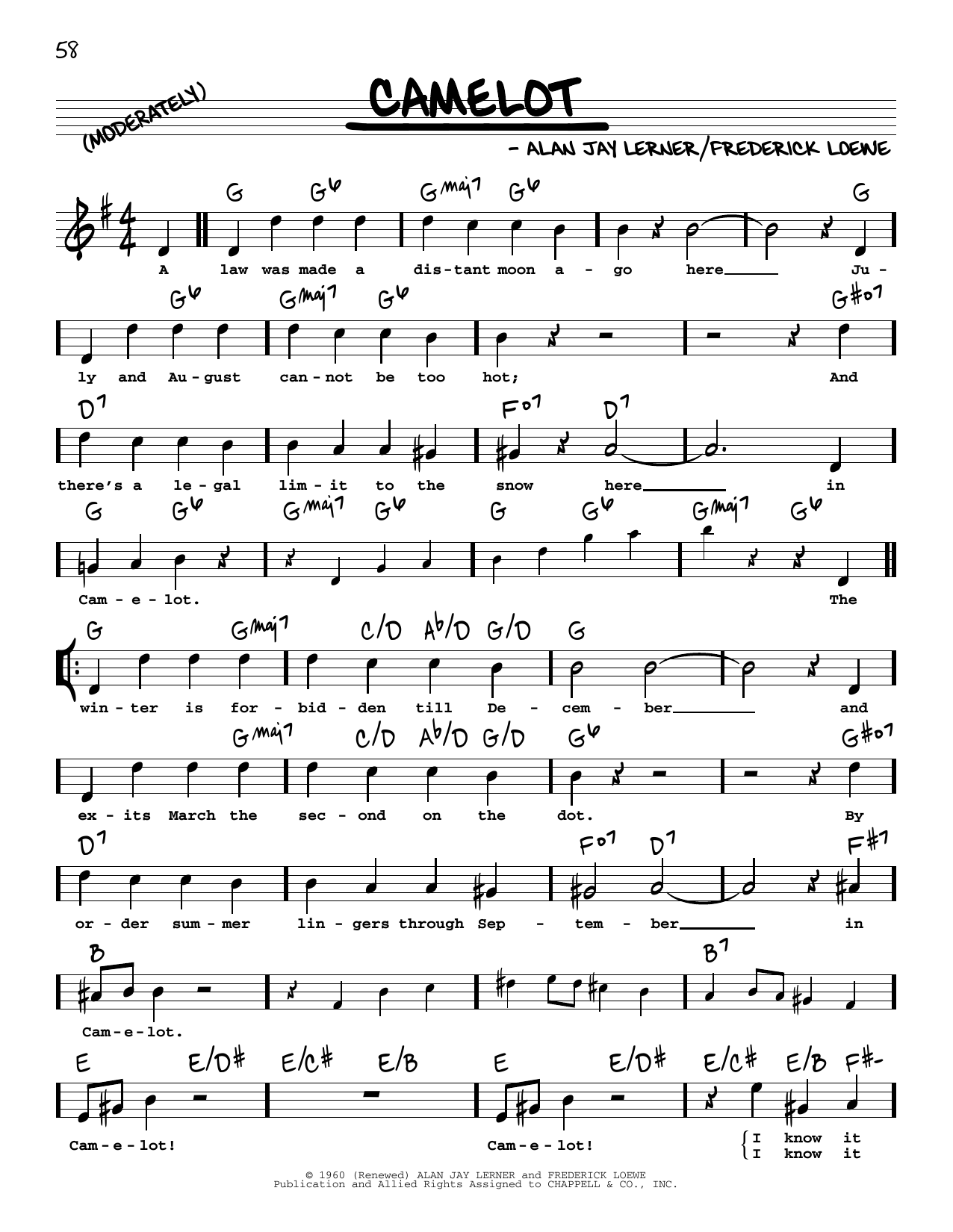 Produktbild zu: Camelot (High Voice)