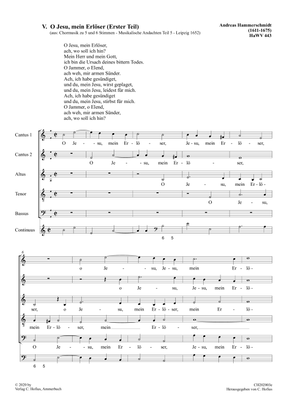 O Jesu, mein Erlöser / Herr, mein König und mein Gott