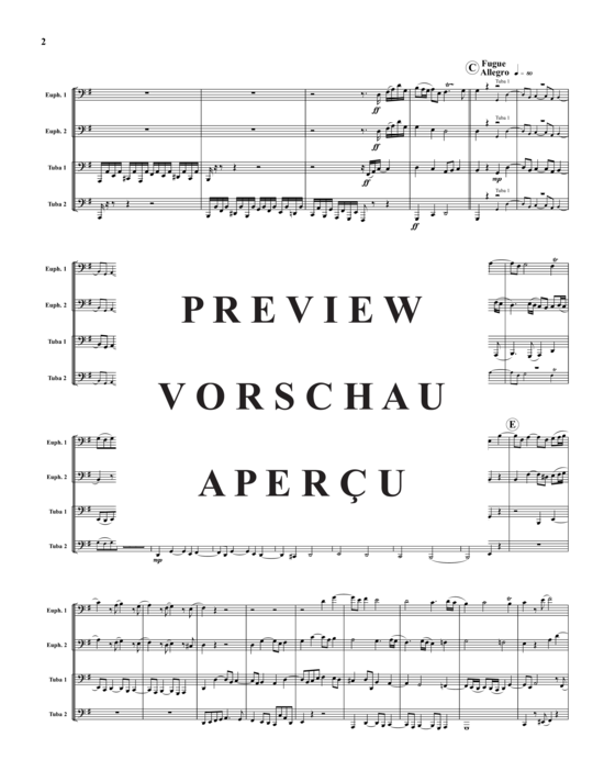 Product gallery: Page 3 of 11 Four Preludes and Fugues, Vol. 2 , , (2x Baritone, 2x Tuba)