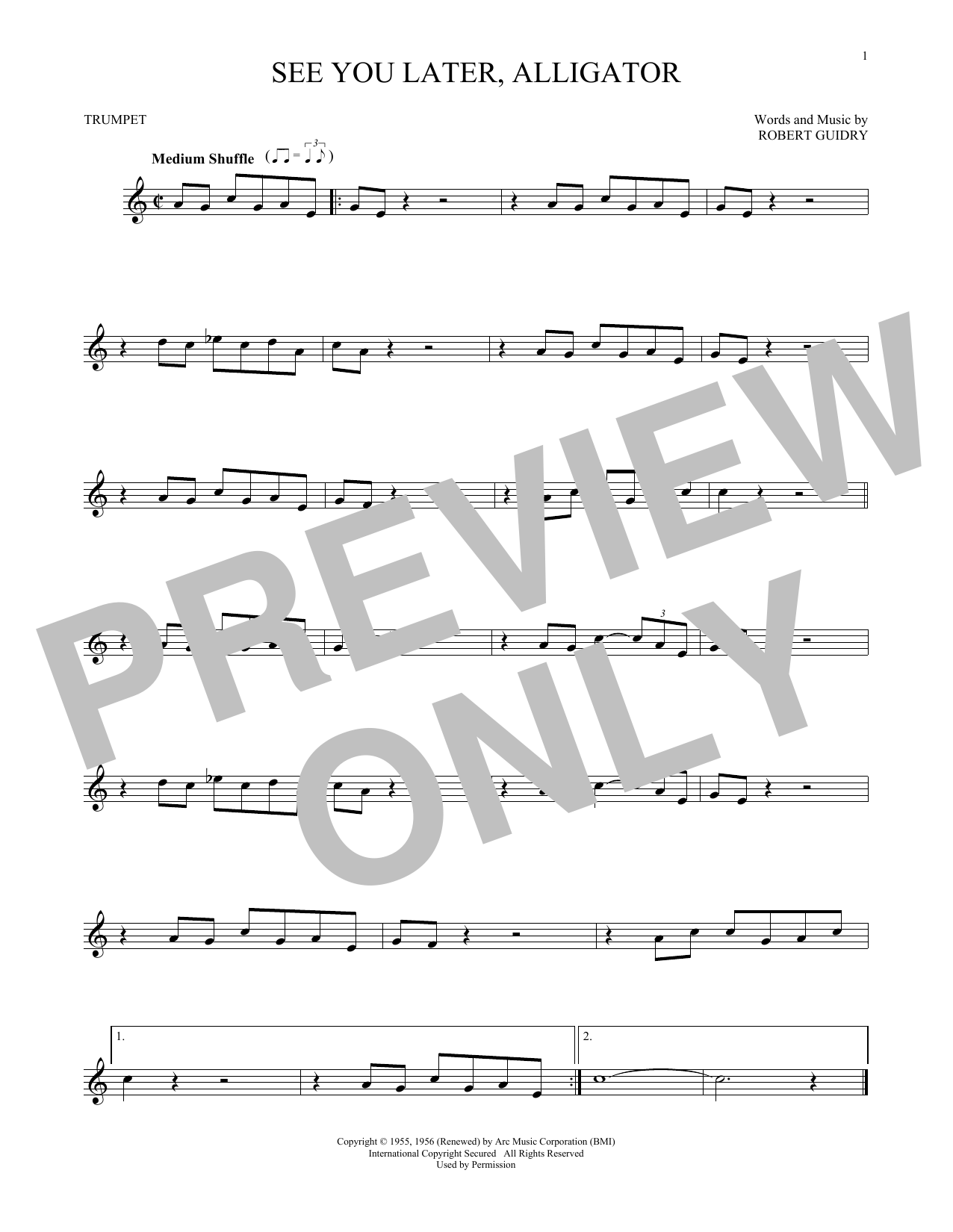 Produktgalerie: Seite 1 von 1 See You Later, Alligator, Bill Haley & His Comets, Trompete