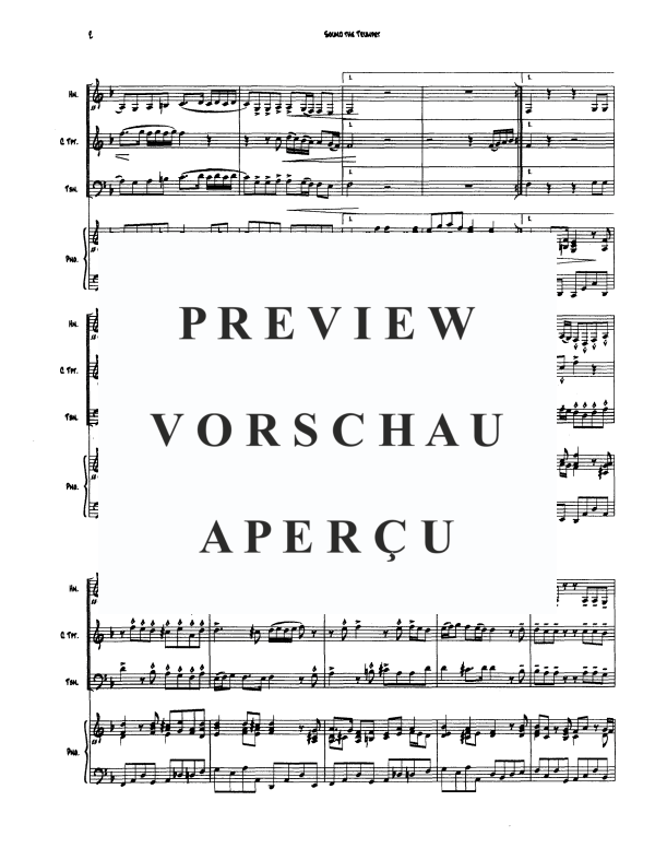 Produktgalerie: Seite 4 von 11 Sound the Trumpet, , Trompeten Trio und Klavier
